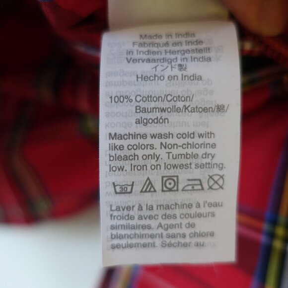 JCrew J. Crew ruffleneck top festive plaid stewart tartan #AU285 size 0 2 XS - Picture 9 of 12